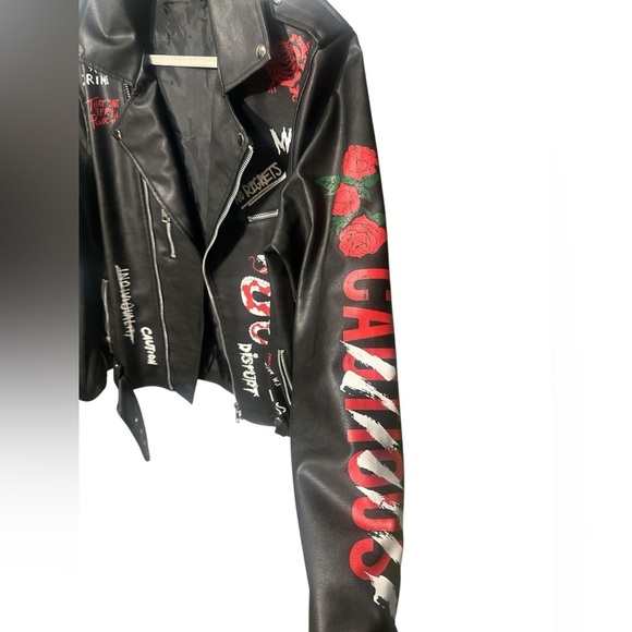 TCL Black and Red Graphic Design Jacket - Picture 10 of 15